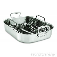 All-Clad E752C264 Stainless Steel Dishwasher Safe Large 13-Inch x 16-Inch Roaster with Nonstick Rack Cookware  16-Inch  Silver - B0000DI4P6